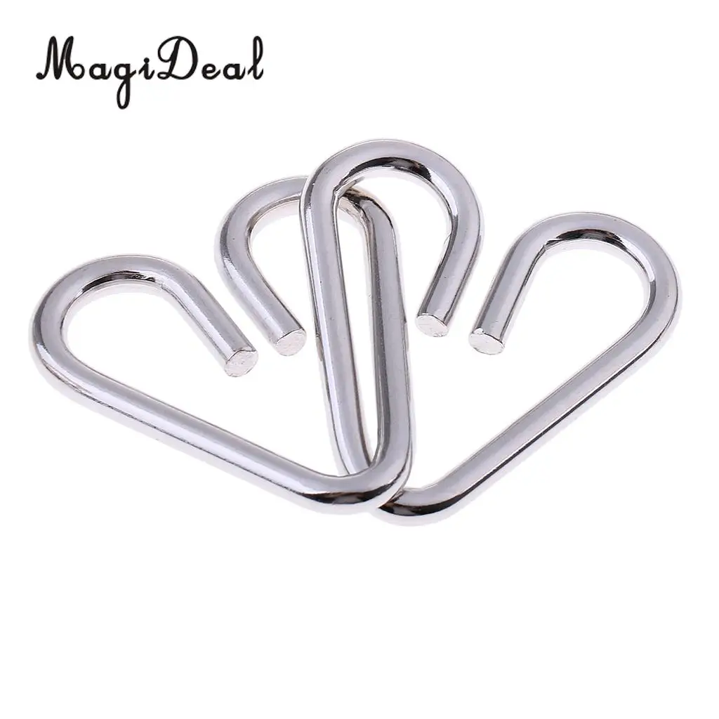 MagiDeal 30Pcs/Lot Metal Crafts Chinese Ring Puzzle IQ EQ Brain Teaser Kids Children Educational Toy Novelty Gift