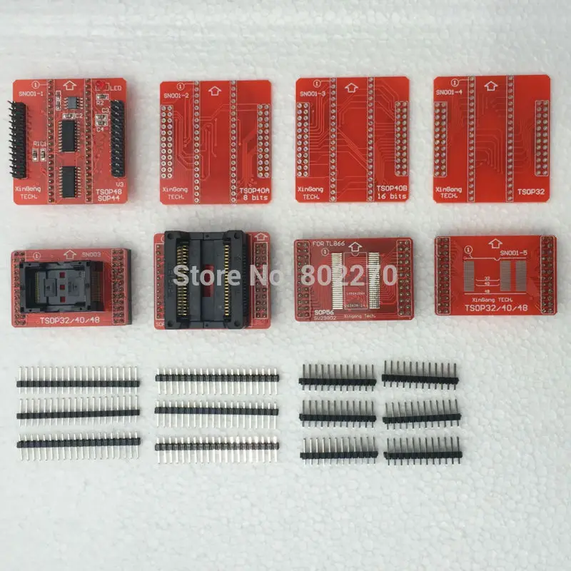 complete standard 20mm TSOP adapter set for TL866CS/TL866A programmers