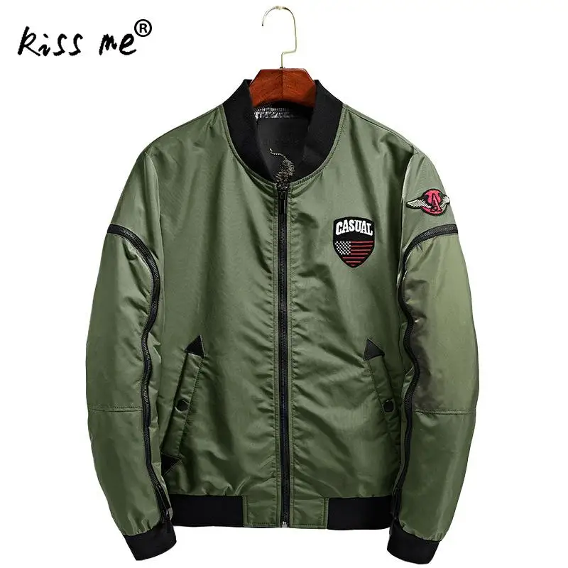 Chaqueta de bombardero de Los Hombres Piloto Piloto con