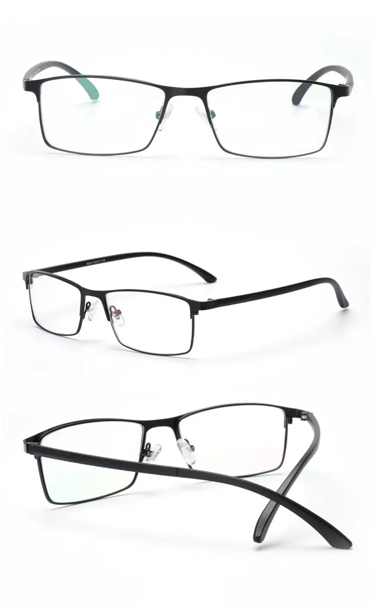 MINCL/титановый сплав, Мультифокальные линзы, очки для чтения, мужская мода, полуоправа, прогрессивные очки, квадратные диоптрийные очки FML