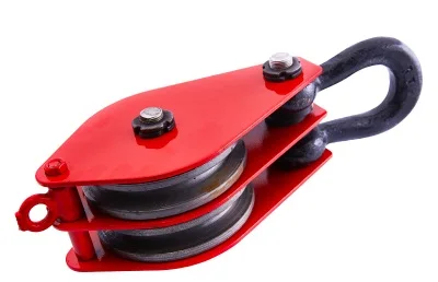 

1Ton 2-3-wheel lifting snatch pulley block,2 skid wheel chain hoist chain block crane lifting sling material rigging hardware