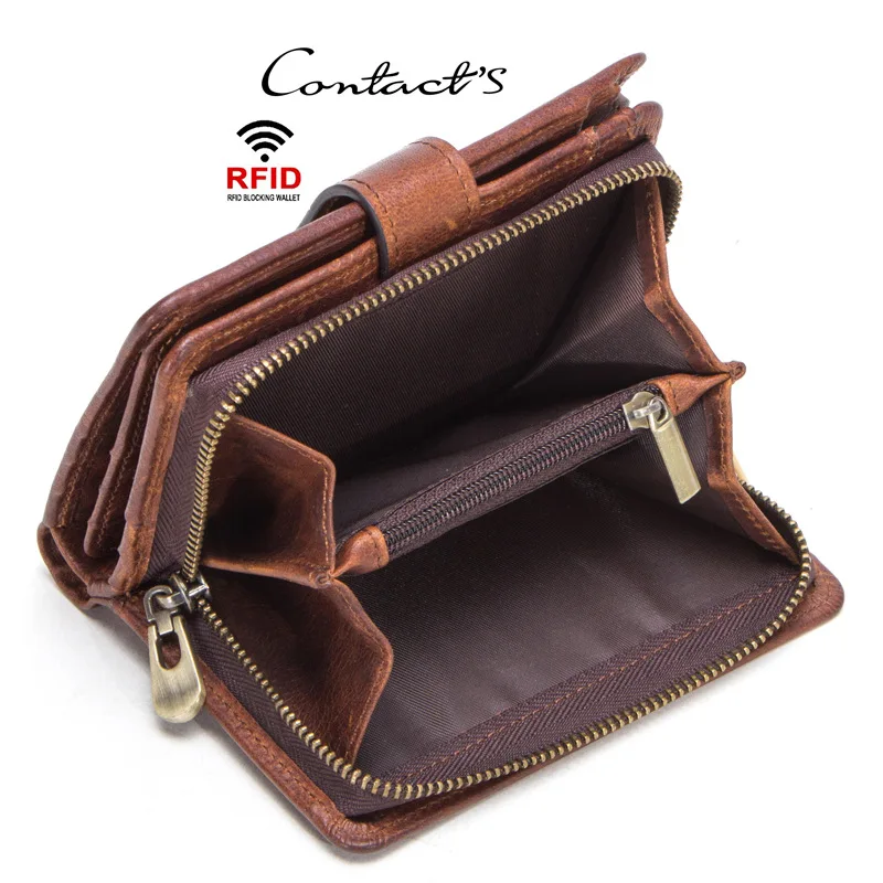 

Leather Man Genuine Leather Wallet Small Coin Purse Pokemon Credit Card Holder Zipper Wallet Short Small Bag Man's Clutch 2019