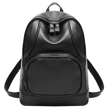 

2018 Autumn And Winter New Korean Version Of The Wild Tide Back Backpack Soft Leather Casual Travel Large Capacity Ladies Bag