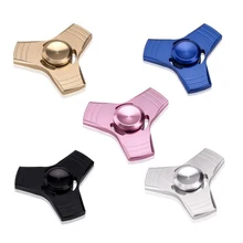 Металлический фиджет-Спиннер EDC многоцветный треугольный гироскоп Finger Spinner UFO Tri-spinner ручной Спиннер тревога снятие стресса фокус игрушка