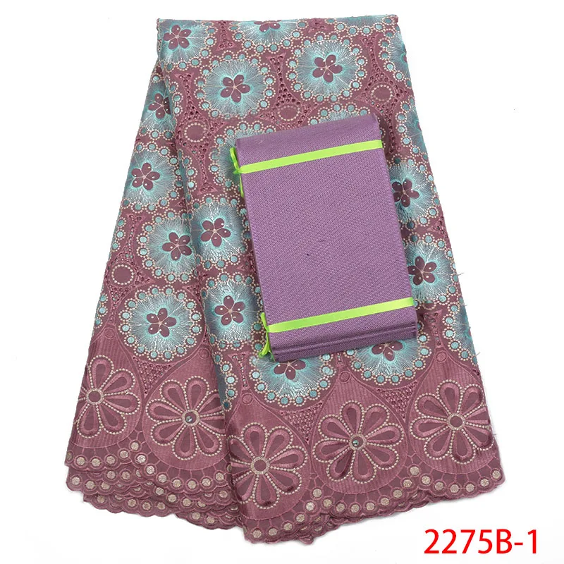 

Nigerian Lace fabrics 2018 African Swiss Voile Lace High Quality Swiss Voile Lace in Switzerland For Wedding And Aso Oke XZ2275B