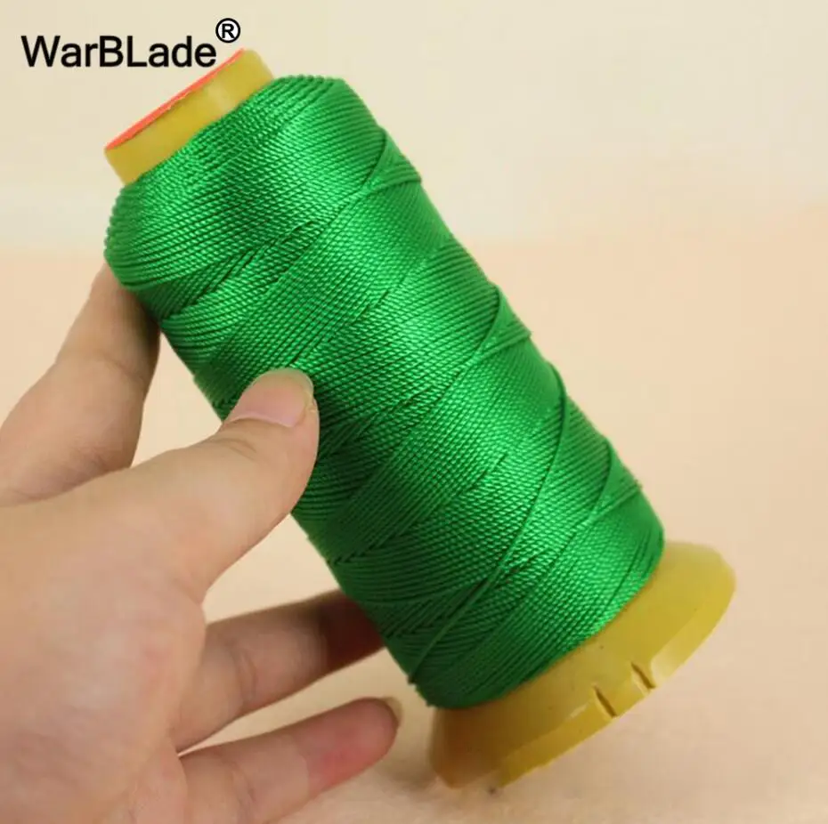 WBL нейлоновый шнур 0,2 мм 0,4 мм 0,6 мм 0,8 мм 1 мм Полиамид шнур швейные нитки веревки шелк Бисер строка для DIY плетеный провод для изготовления ювелирных изделий - Цвет: Green
