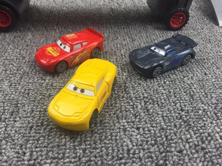 7 шт. disney Pixar тачки 3 Молния Маккуин Джексон шторм Мак дядюшка грузовик 1:55 литья под давлением ABS модель подарок на день рождения игрушка для мальчика