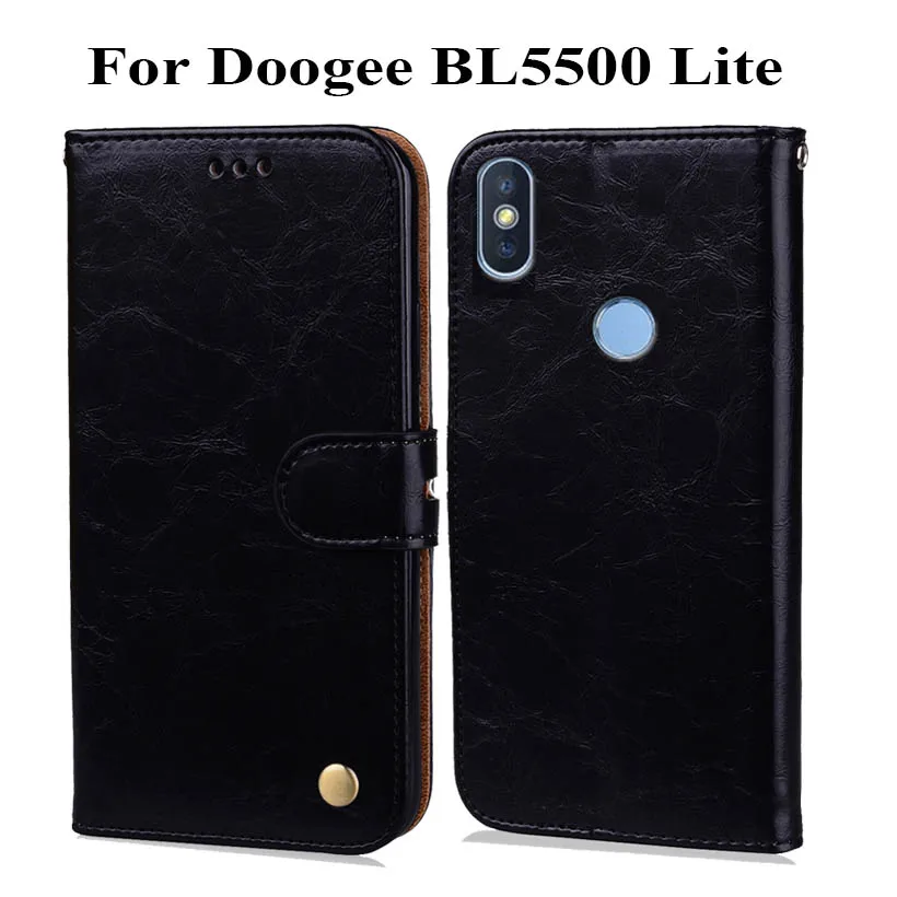Роскошный Противоскользящий Чехол бумажник из искусственной кожи Для Doogee BL5500 Lite