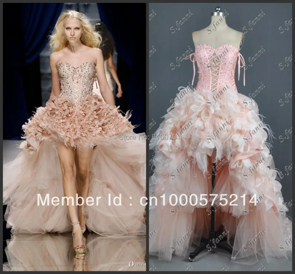 fur ball gown