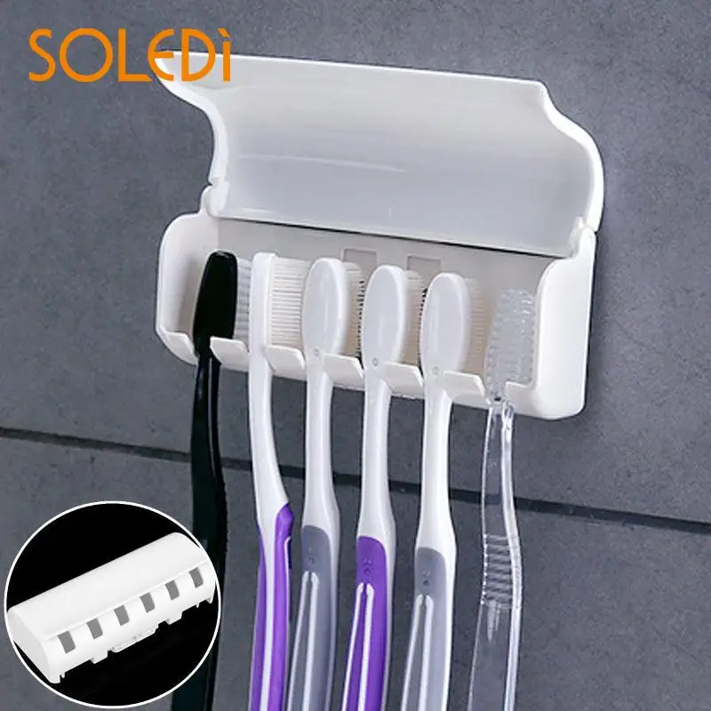 

Home Bathroom Toothbrush SpinBrush Suction Holder Wall Hang Stand New Family