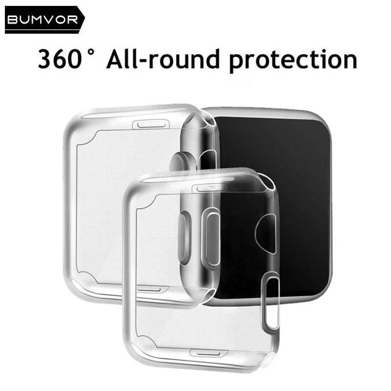 BUMVOR High Quality Transparent Color Apple Case Protector for Apple Watch Case 42/38MM Case for iwatch Strap 3/2/1 Accessories BUMVOR High Quality Transparent Color Apple Case Protector for Apple Watch Case 42/38MM Case for iwatch Strap 3/2/1 Accessories
