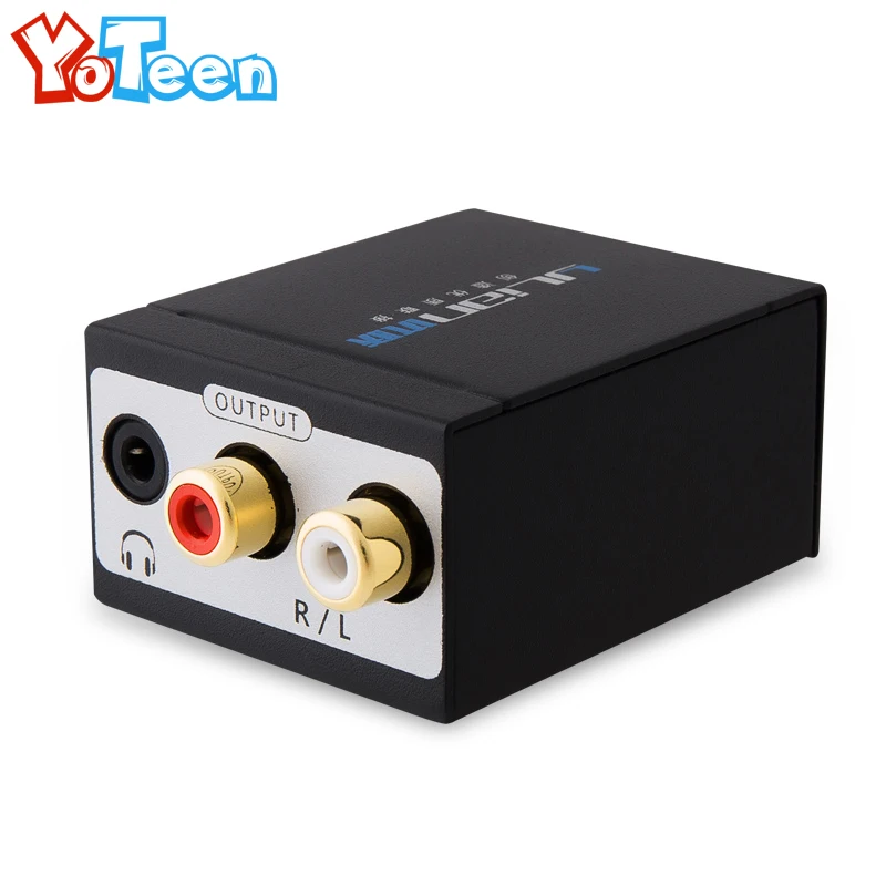 

TV SPDIF/Coaxial to RCA L/R Headphone Analog Audio Converter Out Coax RCA Toslink Audio Sound SPDIF Adapter + Optical Fiber Line