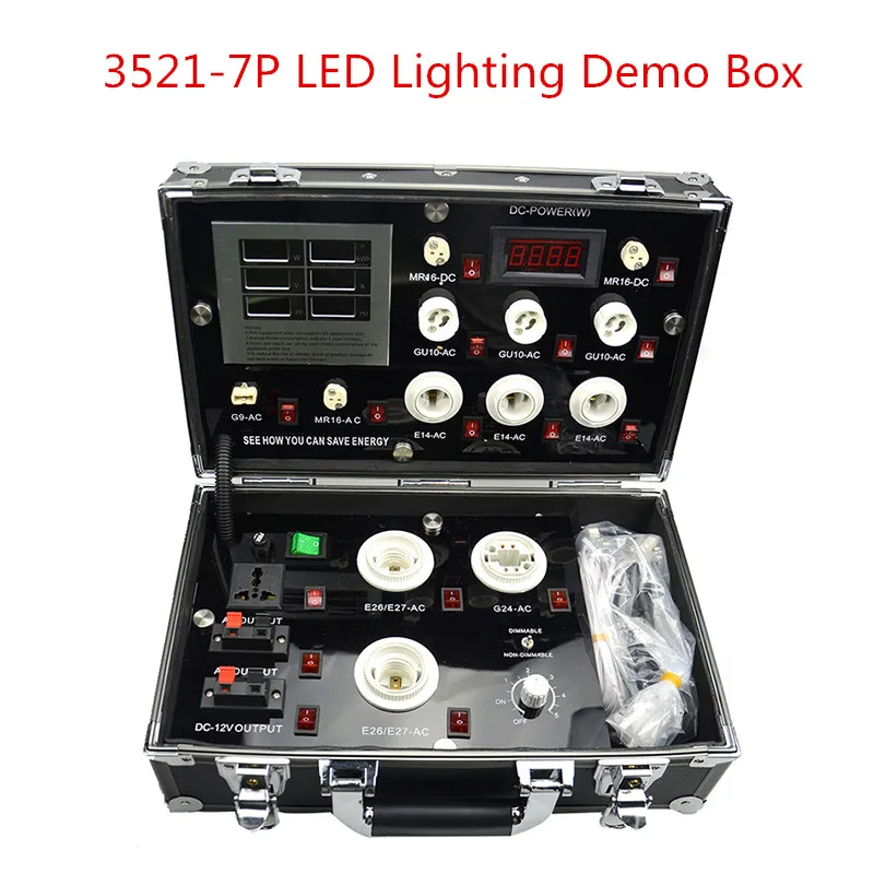 LED Lighting Demo Box LED Digital Display Test Box Led Show Case 3521