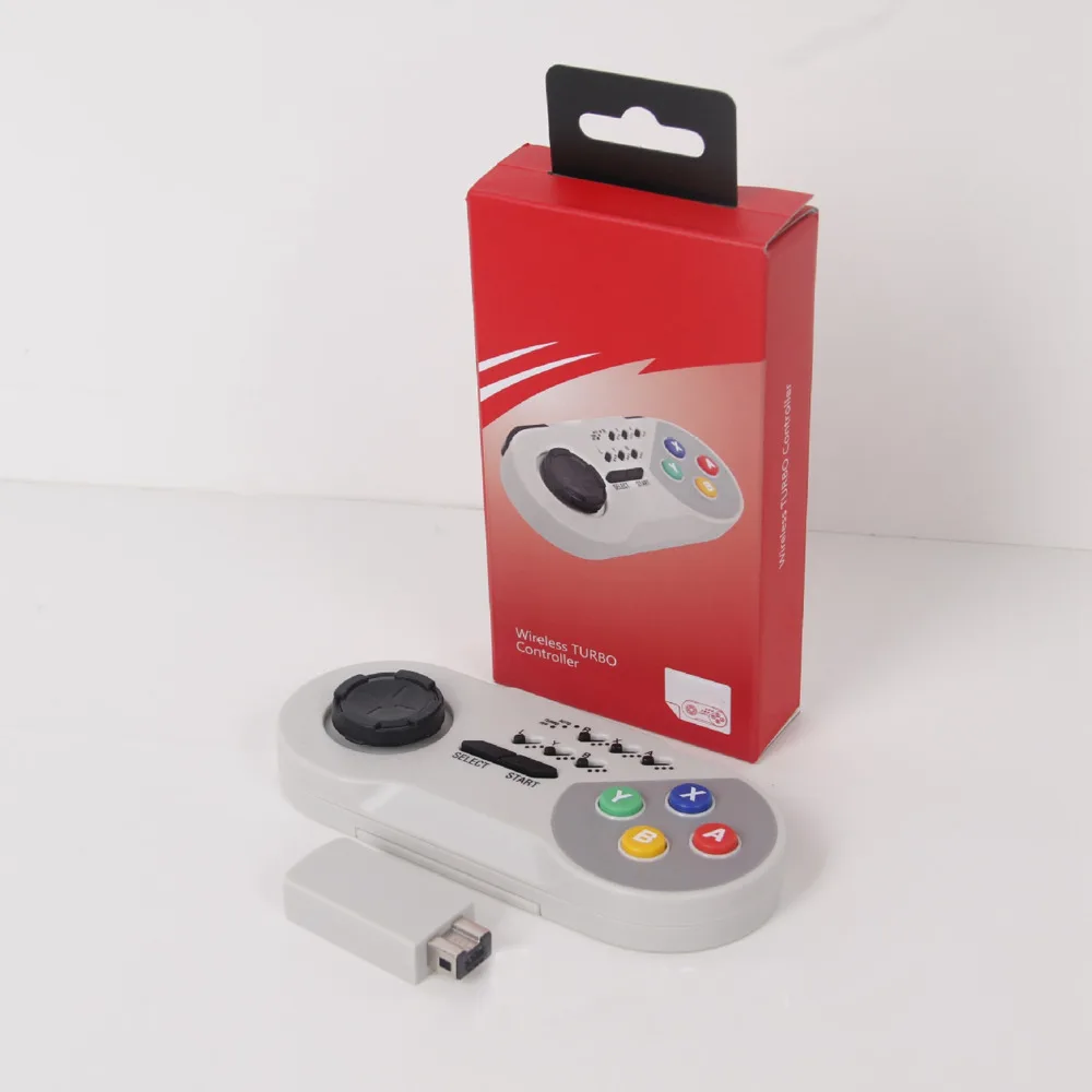 Wireless TURBO Controller Joystick font b Gamepad b font Handle for SNES Classic Min Super Nintendo