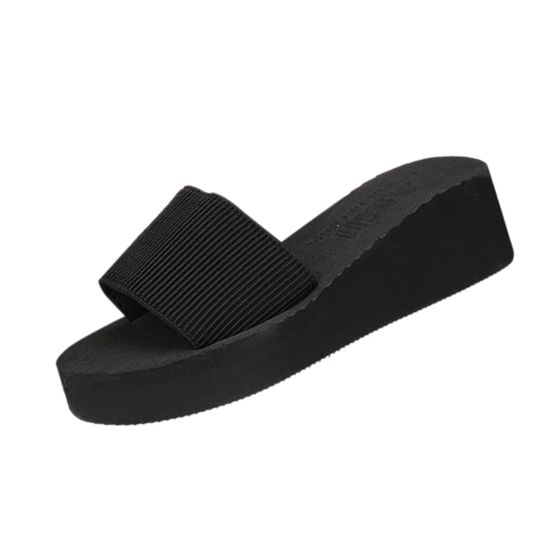 

women summer sandals slippers flats beach shoes Black EU37-40