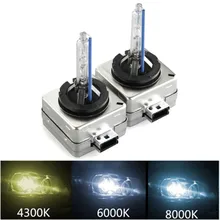 2x D1S HID Bulbs 35W HID Xenon Headlight Bulb With Metal Bracket Protection 4300K 6000K 8000K XENON HID Auto Headlamp Light