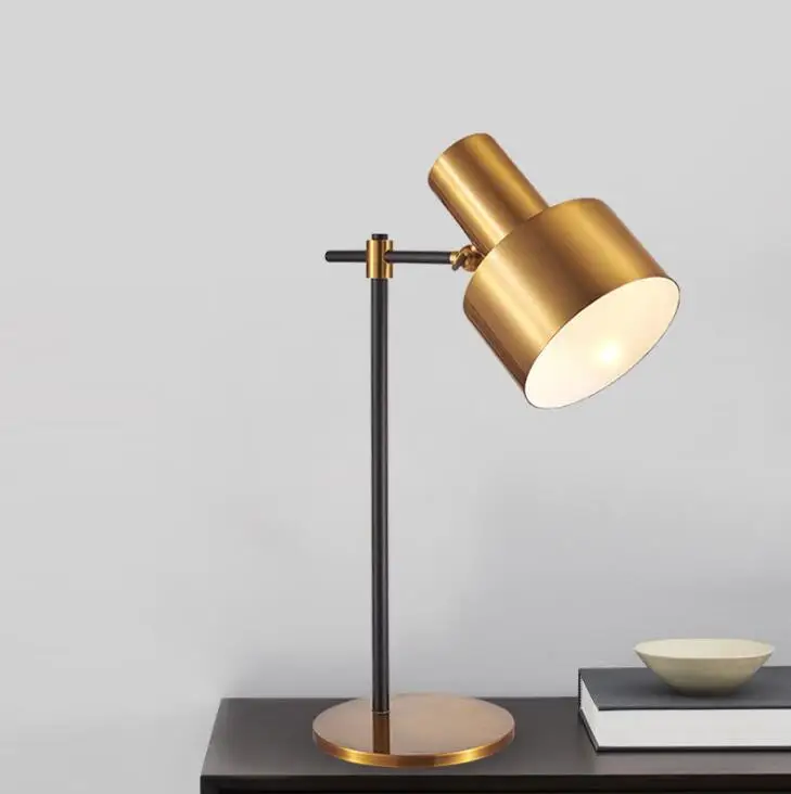 

Nordic postmodern minimalist creative long arm metal rotating lamp study office work eye table lamp