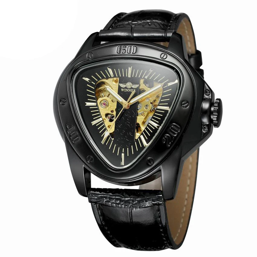 

Authentic hollow triangle male mechanical men's watch