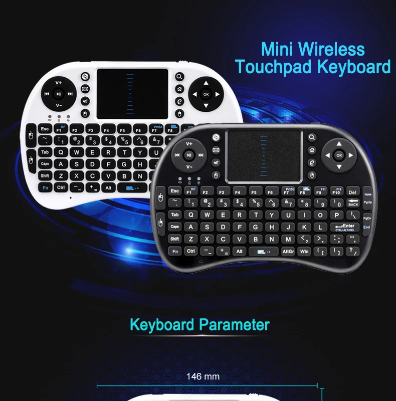 Горячая Мини Беспроводная клавиатура Air mouse i8 2,4G USB QWERTY клавиатура с тачпадом Teclado для ПК ноутбука Android tv BOX Xbox360