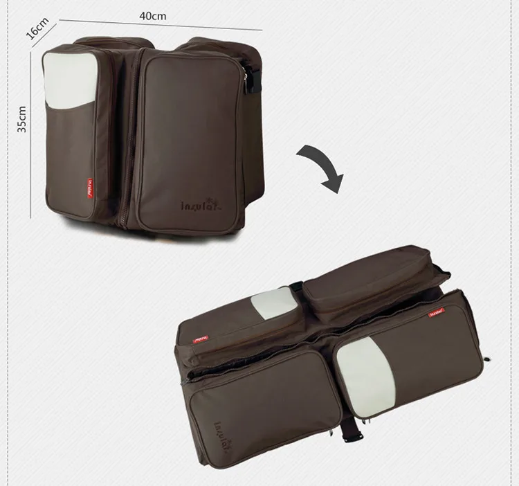 Брендовая многофункциональная Складная Большая сумка для подгузников для мам, для путешествий, для мам, 3 в 1, сумки для детских спальных кроватей