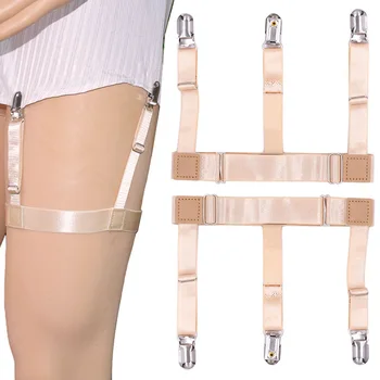 

Men Adjustable Shirt Stays Leg Suspenders Mens Braces Elastic Uniform Business Tirantes Hombre Gentleman Suspender Belt