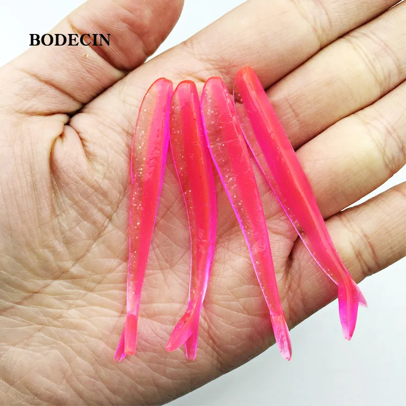 12pcs Fishing Lure Tiddler Baits Lures Double Forked Tail Soft Silicone Lure Fish Tackle Shad Pesca Plastic Swimbaits 63mm 1 (3)