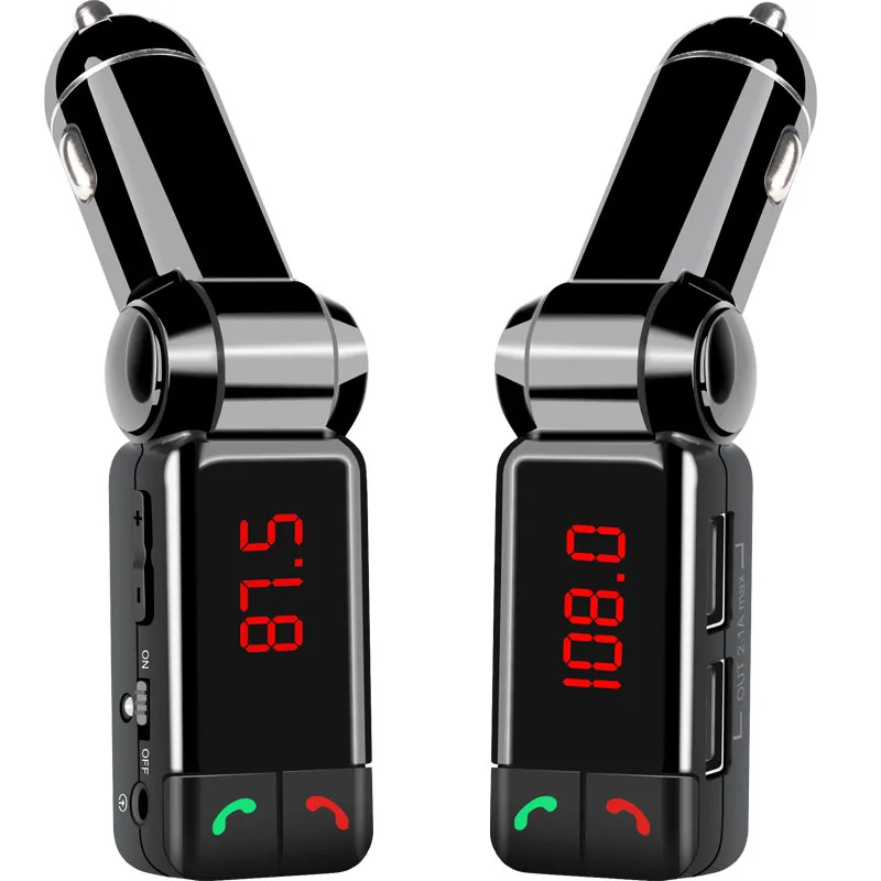 Автомобильный Bluetooth fm-передатчик MP3 аудио плеер беспроводной FM модулятор автомобильный комплект громкой связи ЖК-дисплей USB зарядное устройство для телефонов