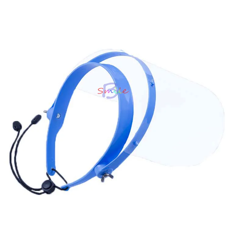 

1 Set Dentist Tools Detachable Face Shield Replacement Covers Dental Face Shield 1 Frame with 10 Films Dental Protective Cover