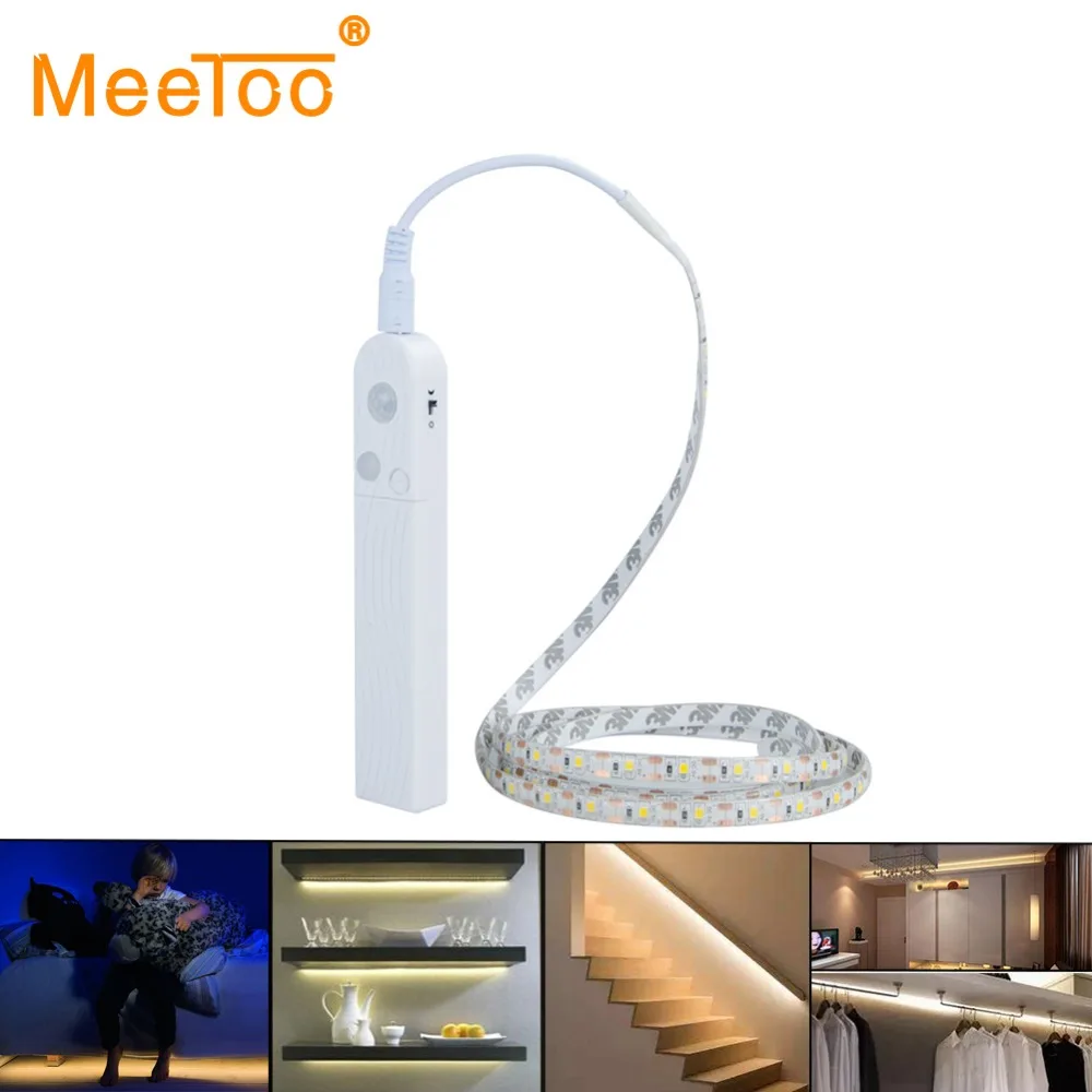 Pir Motion Sensor Activated Led Strip Night Light Flexible
