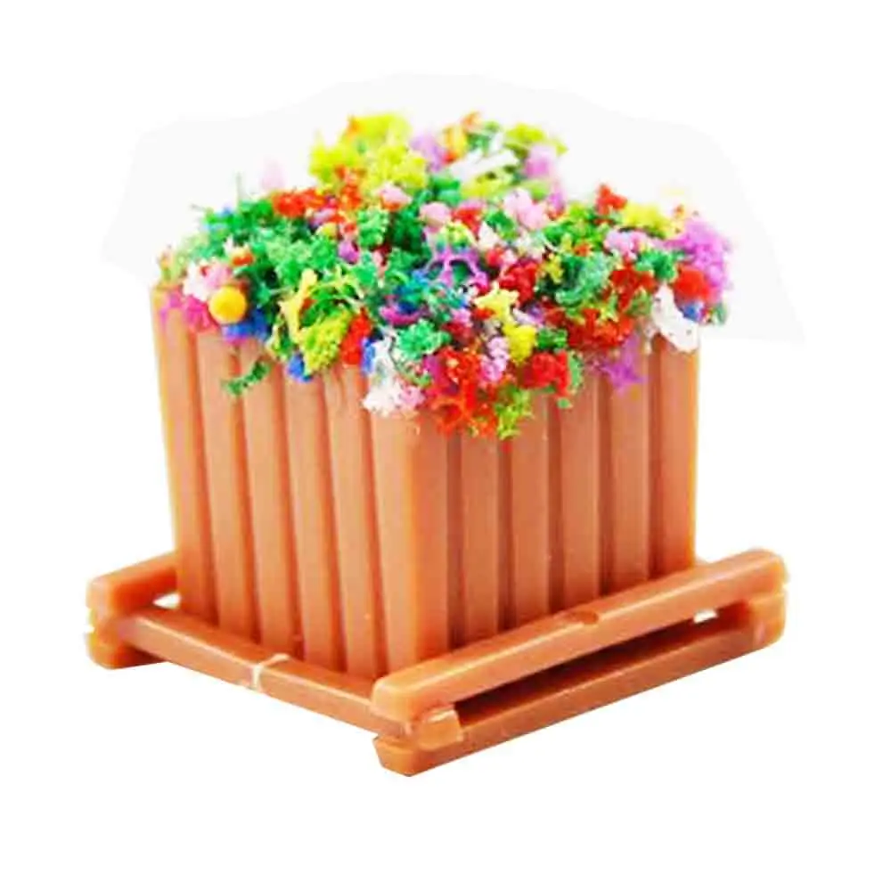 Goedkoop DIY handgemaakte ambachten decoratie struiken bloemen box zand tafelmodel bouwmaterialen huis tuin decor