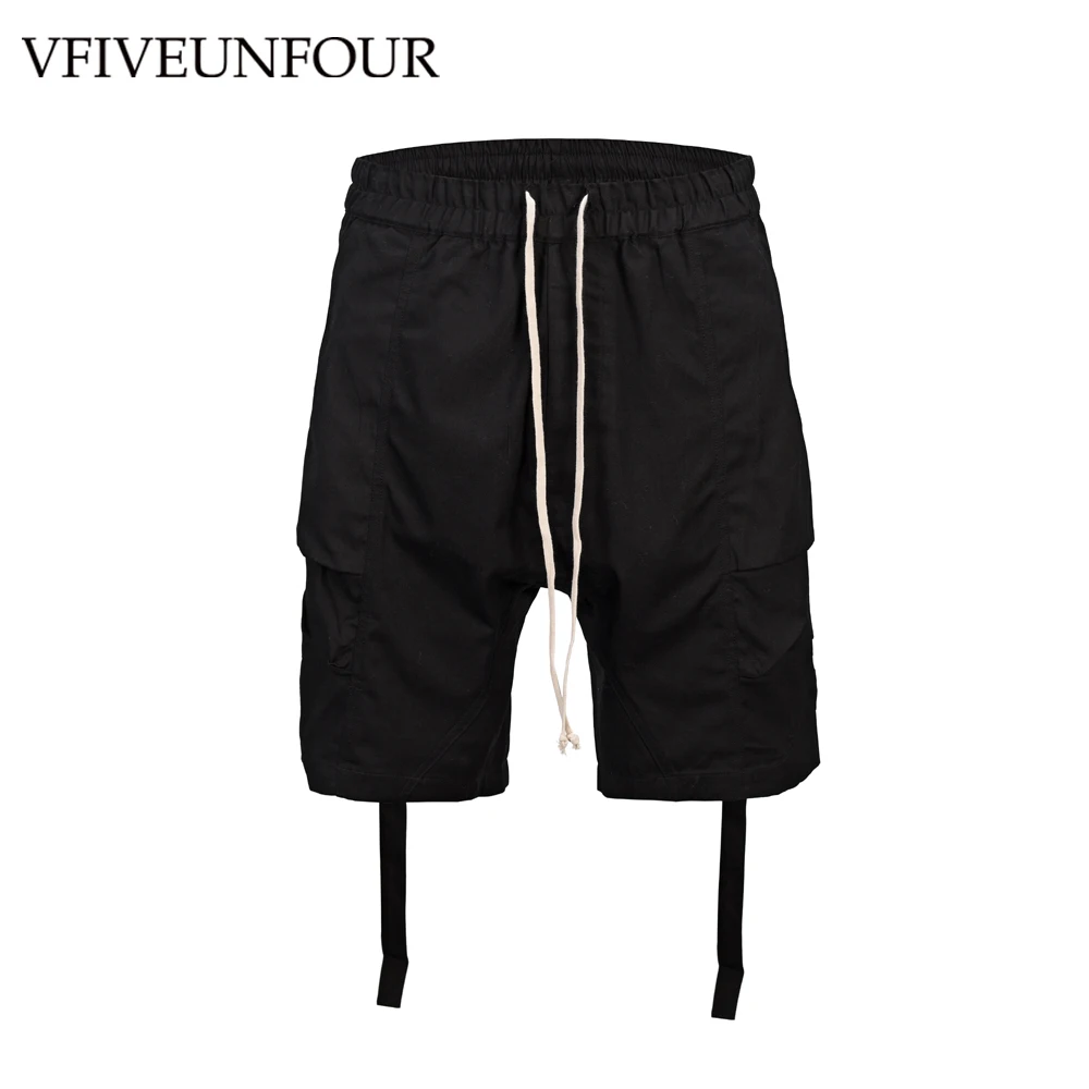 

VFIVEUNFOUR Cargo Shorts Streetwear Hip Hop Men Casual Multi Pockets Baggy Male 2019 Summer black Short Trousers jumpsuit