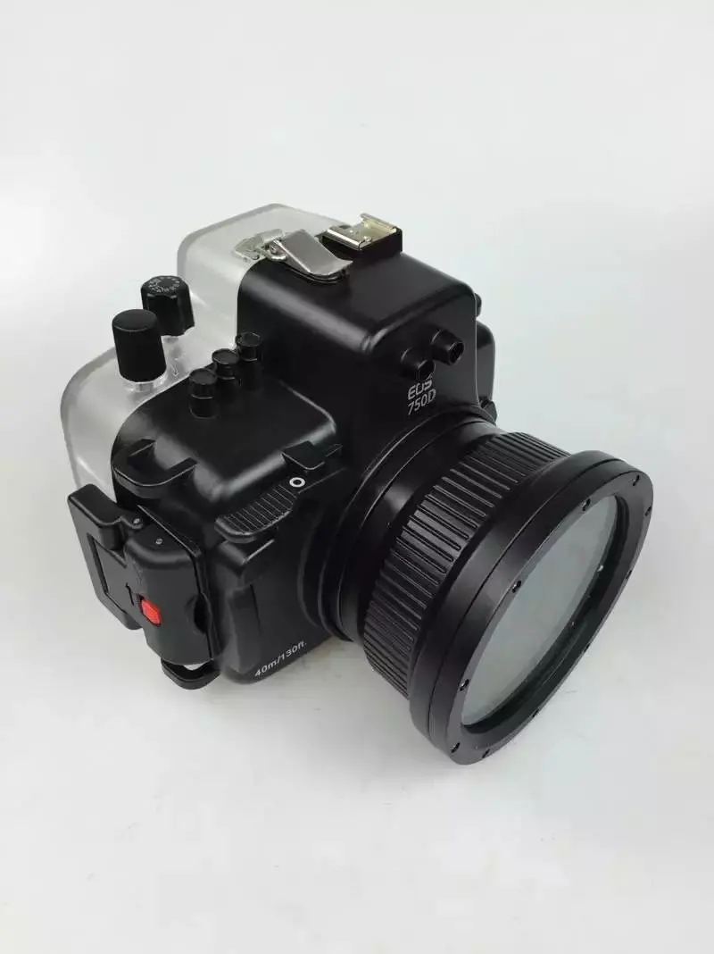 40 м/135FT Водонепроницаемый подводный Корпус футляр для Canon 750D Камера