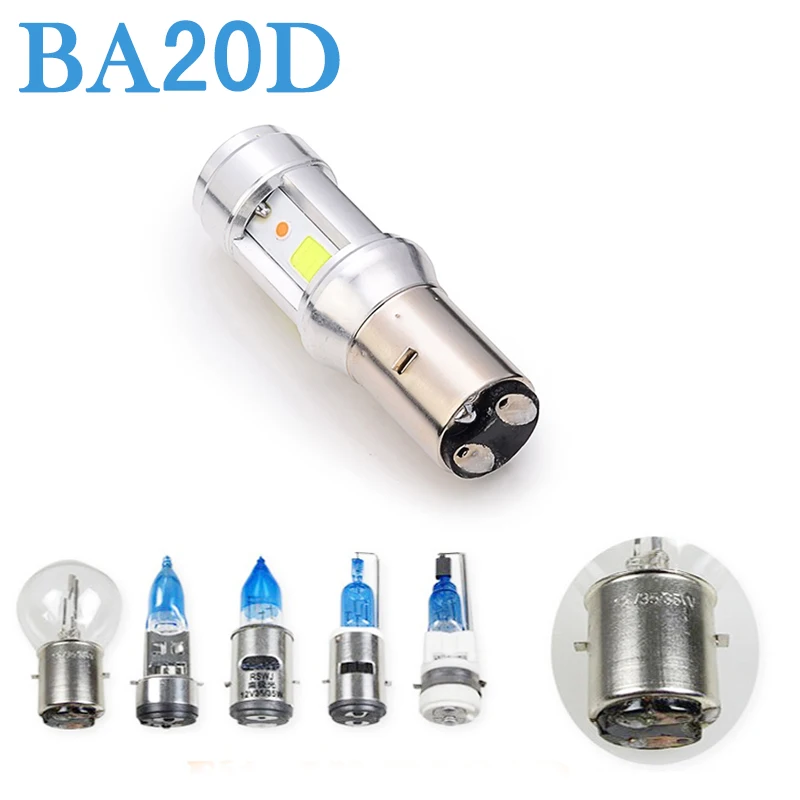 Nanoshine Двигатель цикл Фары для авто BA20d h6 18 Вт COB Hi/lo лампы Скутер ATV Аксессуары