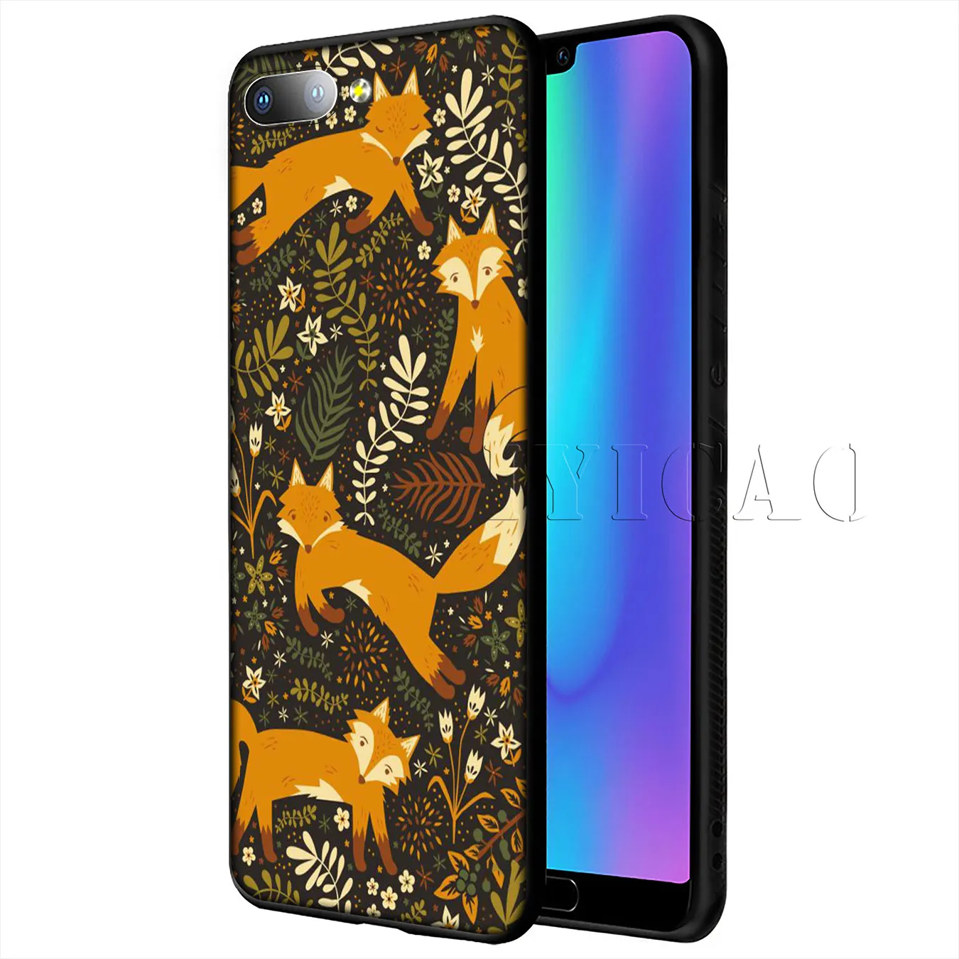 IYICAO Mr Fox с очками мягкий чехол для Huawei P20 Pro P10 P8 P9 P30 Lite Mini 2017 P Smart 2019|Бамперы| |