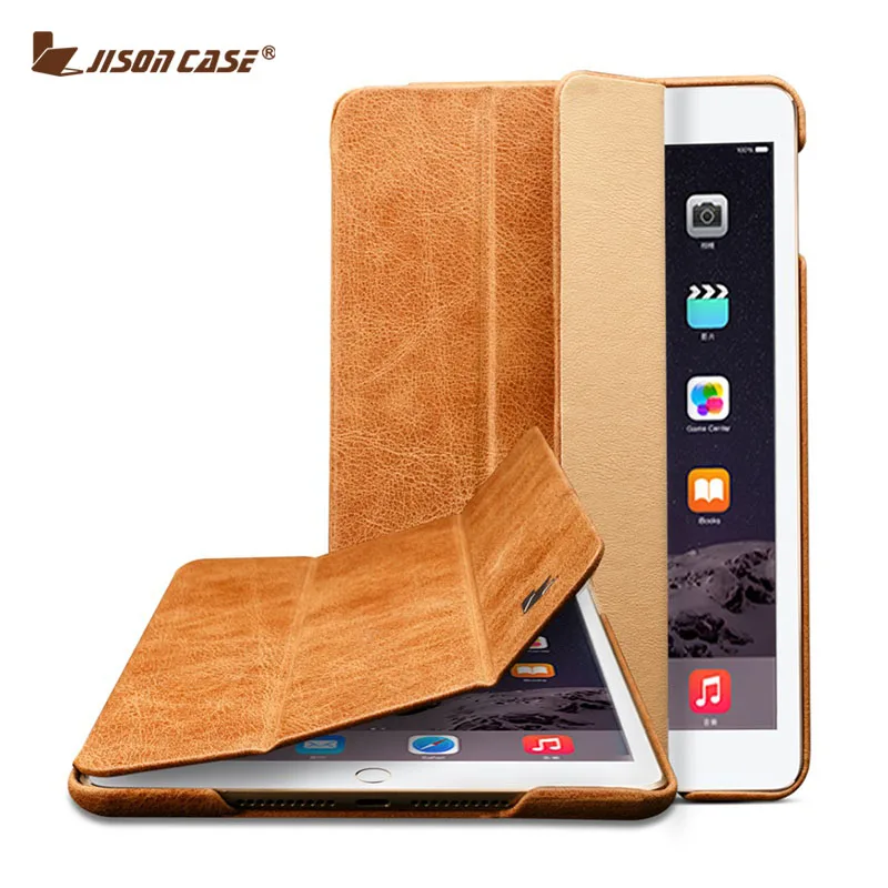Prix pour Jisoncase En Cuir Vintage Pour iPad Mini 1 2 3 Case pliant folio Intelligente réveil Sommeil Marque De Luxe la Couverture Prix pour Jisoncase En Cuir Vintage Pour iPad Mini 1 2 3 Case pliant folio Intelligente réveil Sommeil Marque De Luxe la Couverture