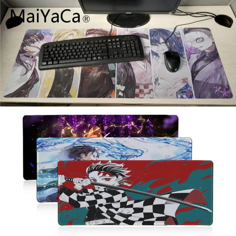 Большой промоушен Maiyaca аниме Demon Slayer Kimetsu No Yaiba игровой коврик для мыши с рисунком