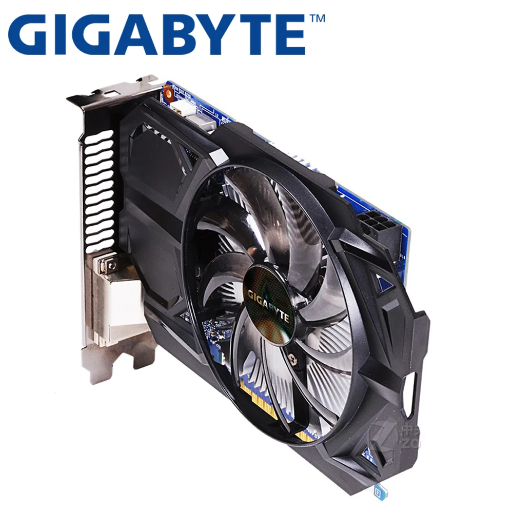 Видеокарта GIGABYTE оригинал GTX 750 Ti 2 Гб 128 бит GDDR5 видеокарта для nVIDIA Geforce 750Ti Hdmi Dvi б/у VGA