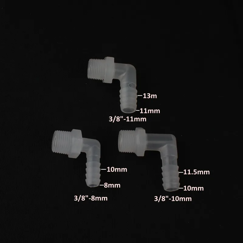 6 шт. пластиковый шланг NuoNuoWell с резьбой 3/8 дюйма до 8 мм ~ 13 мм|irrigation fittings|connector