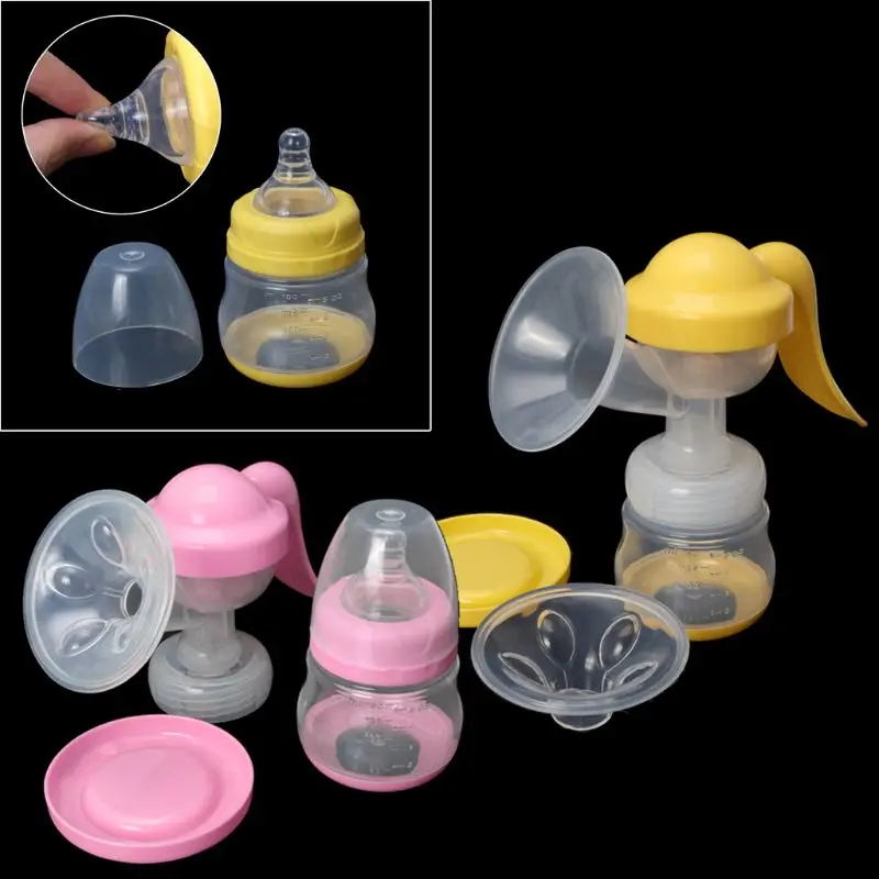 

Manual Breast Feeding Pump Original Manual Breast Milk Silicon PP BPA Free With Milk Bottle Nipple Function Breast Pumps