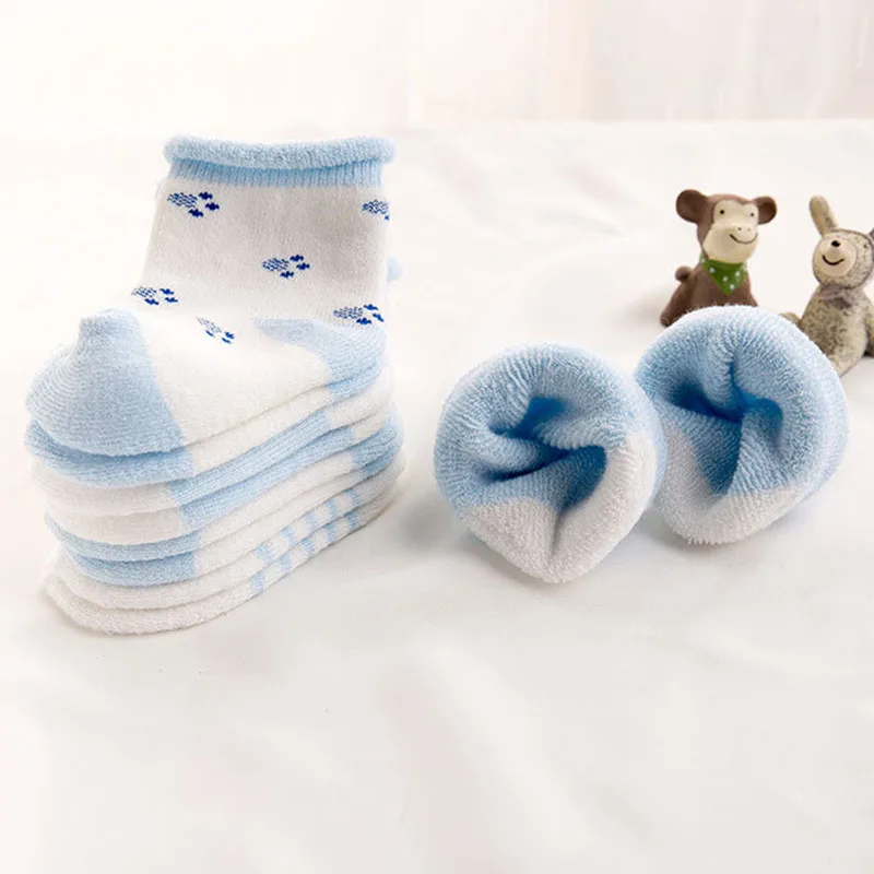 5 пар детских носков, теплые детские носки, носки для новорожденных мальчиков, подарки на день рождения для мальчиков и девочек 0-24 месяцев, зимние носки для малышей