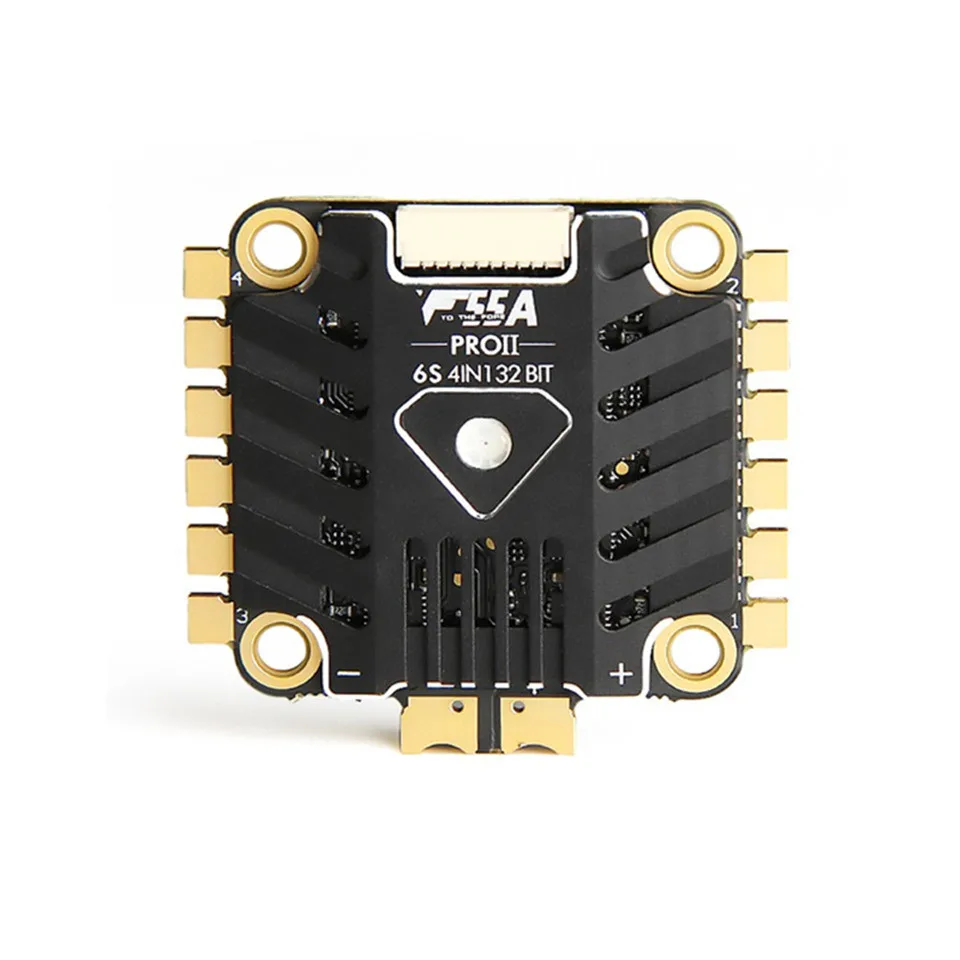 

F55A PRO 6S 4IN1 32bit 6S 4IN1 32 BIT ESC w LED BLHELI_32 DSHOT1200 FPV Brushless ESC with 10V BEC ESC for FPV Racing Drone