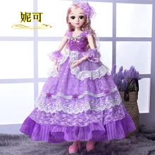 60cm Girl Doll Toy Fashion Diy Smart Jointed Doll Large Doll Princess Baby Simul Doll Set Girl Birthday Toy Decorative Kids Gift