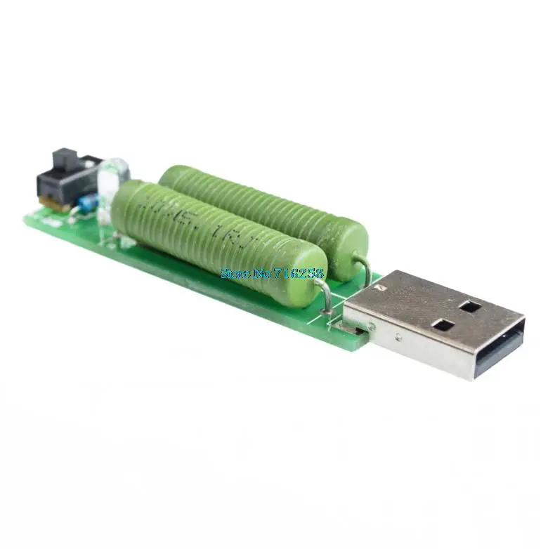 

USB mini discharge load resistor 2A/1A With switch 1A Green led, 2A Red led