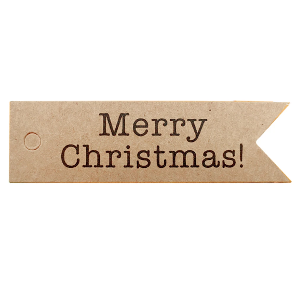 

50PCS Hang Tags Label Xmas Gift Card String Christmas with the 10M Rope