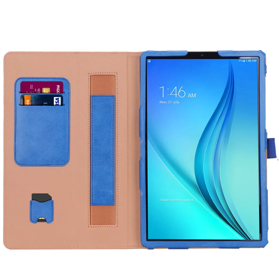 Чехол для Samsung Galaxy Tab A 10,1 T510 T515 SM-T510 SM-T515 чехол Funda Планшет Флип Стенд оболочка+ протектор экрана+ ручка