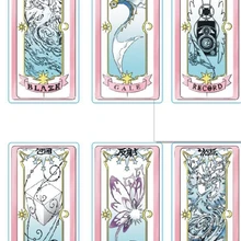 Прямая поставка Card Captor Sakura Claer карты фантазии магия прозрачный Клоу карты с этапа Косплэй Опора акриловые карты Косплэй опора