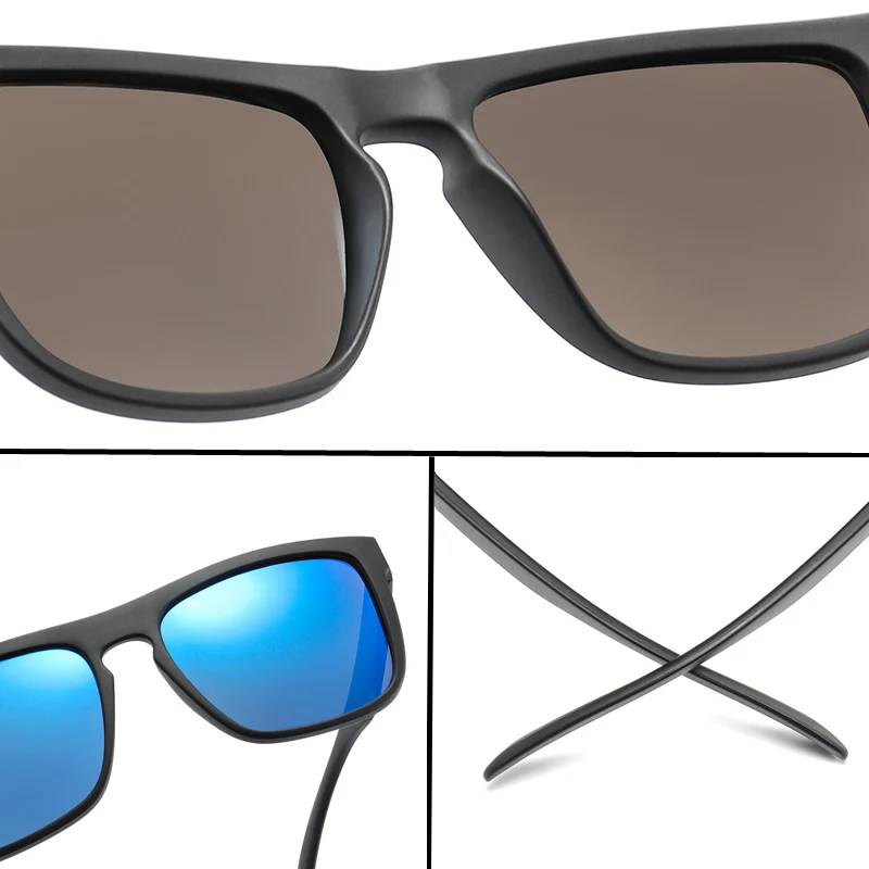 Longkeader, гибкие поляризованные солнцезащитные очки, мужские, квадратные, зеркальные линзы, для вождения, солнцезащитные очки с логотипом, женские, UV400 очки, Gafas de sol