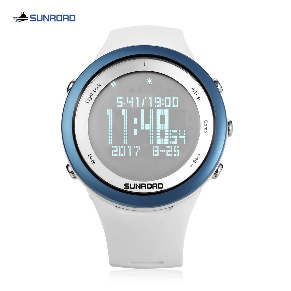 SUNROAD FR852 Мужские Цифровые спортивные часы термометр альтиметр барометр компас