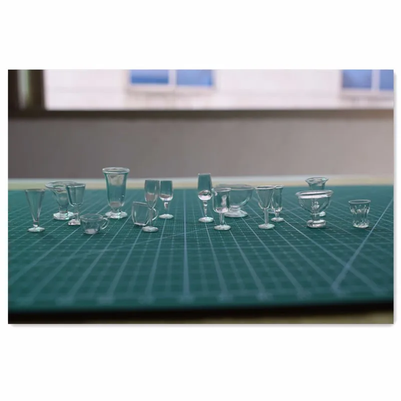 clear mini dollhouse cup