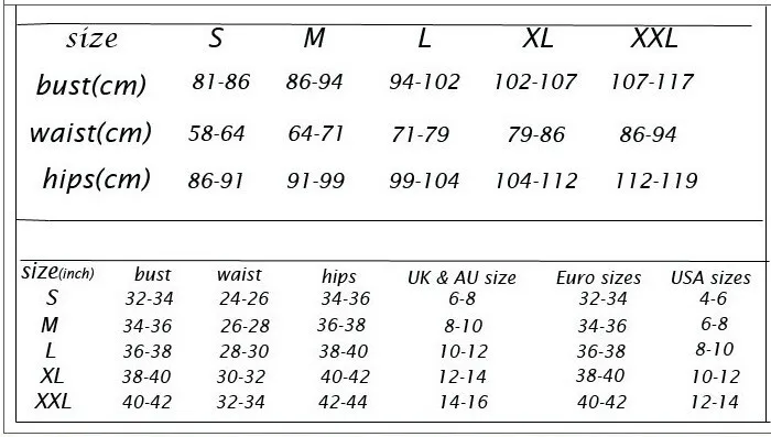 size chart 32